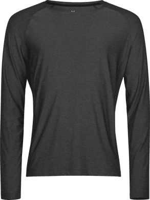 Long Sleeve CoolDry Tee, unisex Black Melange