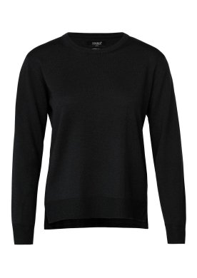 Woman extrafine Cashwool® merino knit, black