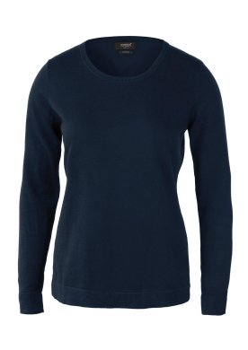 Woman elegant round neck, navy