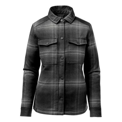 Women's Highland Sherpa Lined Plaid Jacket, carbon