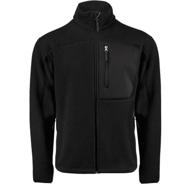 Pile fleece jacket, black