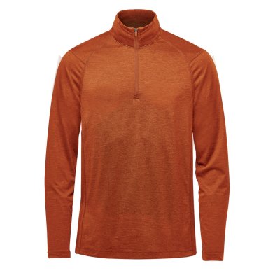 Men's Milano 1/4 Zip Pullover, rust heather