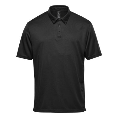 Men's Treeline Performance Short Sleeve Polo, black