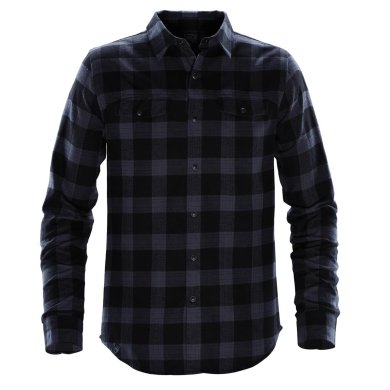Men's Logan Snap Front Shirt, navy plaid