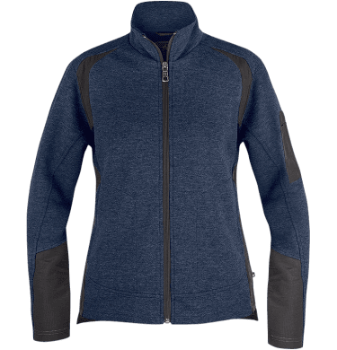 Womens crew Cardigan, navy/black