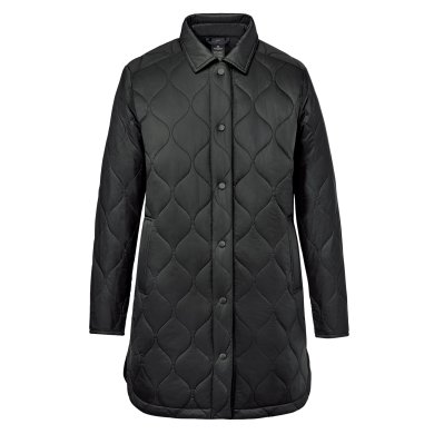 Women's Tundra Quilted Shacket, black