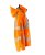 Dam skaljacka, orange/mörk marin