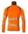 Fleecetröja med blixtlås, orange/mörk antracite