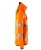 Fleecetröja med blixtlås, orange/mörk antracite