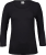 Women's Stretch 3/4 Sleeve Tee Black