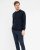 Milan mens pullover round-neck, navy melange