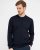 Milan mens pullover round-neck, navy melange