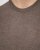 Milan mens pullover round-neck, dark khaki melange