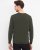 Milan mens pullover v-neck, olive melange