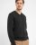 Milan mens pullover v-neck, charcoale melange