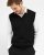 Milan mens slipover v-neck, black