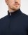 Milan mens pullover zip-neck, dark navy