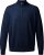 Milan mens pullover zip-neck, dark blue mouliné