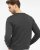 Copenhagen mens pullover round-neck slimfit, charcoale melange