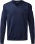 Berlin mens pullover v-neck, dark blue melange
