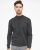 Berlin mens cardigan, dark charcoal melange