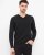 Stockholm mens pullover v-neck, black