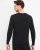 Stockholm mens pullover v-neck, black