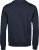 Ribbed Interlock Crew Neck, unisex Navy