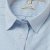 Light blue/white striped female stretch oxford shirt, comfort fit