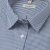 Blue/white female stretch twill shirt, comfort fit
