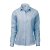 Light blue/white striped female stretch oxford shirt, slimfit