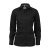 Black female stretch poplin shirt, loose fit