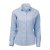 Light blue/white fine striped female stretch oxford shirt, comfort fit