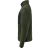 Pile fleece jacket, green/black
