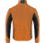 Pile fleece jacket, orange/black