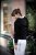Woman premium Double-faced hoodie, black