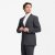 Traveller mens blazer regular fit, dark grey