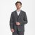 Traveller mens blazer modern fit, dark grey