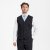 Traveller mens waistcoat regular fit, black
