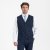 Traveller mens waistcoat regular fit, dark blue