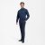 Traveller mens trouser fitted, dark blue