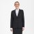 Traveller womens blazer long modern fit, black