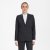 Traveller womens blazer long modern fit, charcoal