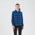 Women's Logan Snap Front Shirt, royal plaid