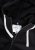 Woman stylish hooded sweat, black