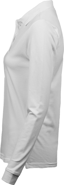 Zoom bild av Women's Luxury Stretch Long Sleeve Polo White
