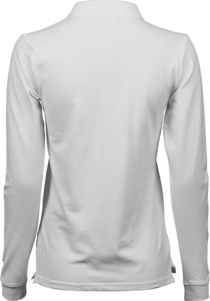 Zoom bild av Women's Luxury Stretch Long Sleeve Polo White