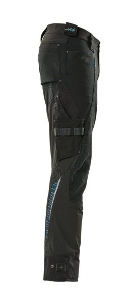 Zoom bild av Byxor med knäfickor, svart