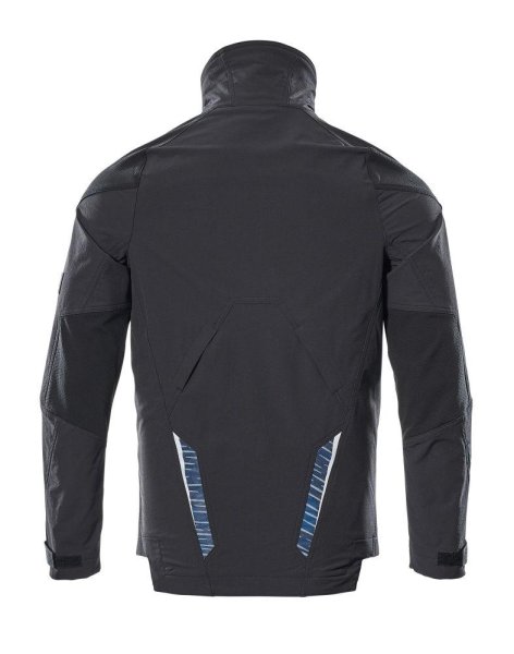 Zoom bild av Stretchjacka, svart/mörk petrolium