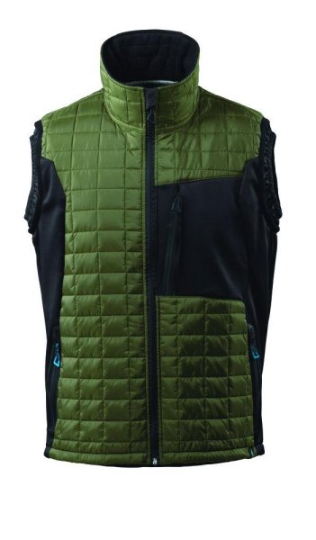 Zoom bild av Termoväst, mossgrön/svart